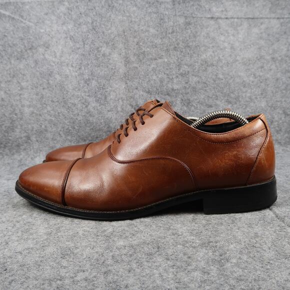 Stacy Adams Shoes Mens 10.5 Oxford Dress Cap Toe Leather Brown Formal Business main image 5